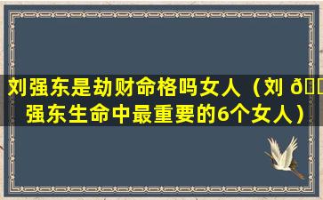 刘强东是劫财命格吗女人（刘 🕸 强东生命中最重要的6个女人）